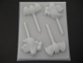 2451 Ghost and Bat Chocolate or Hard Candy Lollipop Mold